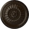Ekena Millwork Temple Ceiling Medallion (Fits Canopies up to 9 1/4"), Hand-Painted Bronze, 24"OD x 1 5/8"P CM24TEBZS - alternate 1